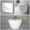 Ensemble lavabo suspendu et pack WC sans bride suspendu - Ashbury - Visuel