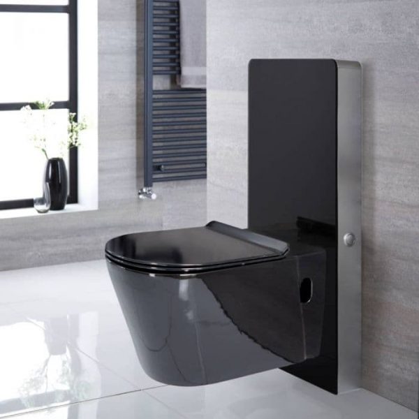 Meuble avec WC Nox – Noir – 50 cm - Saru