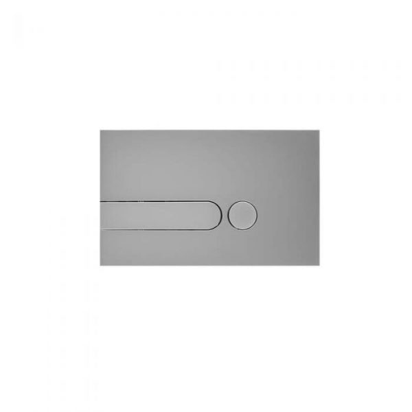 Plaque de déclenchement carrée – Chrome satiné