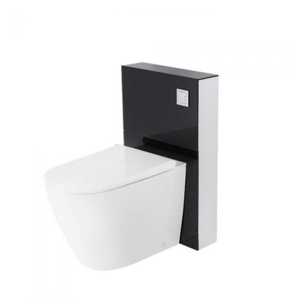 WC japonais Hirayu à poser avec meuble - 50 cm - Noir - Saru