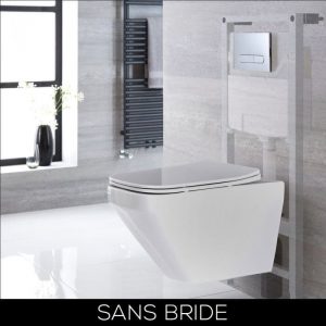 WC suspendu sans bride